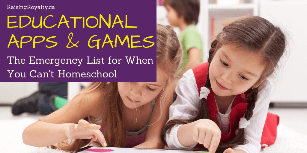 The Emergency List of Online Educational Games & Apps - Raising Royalty